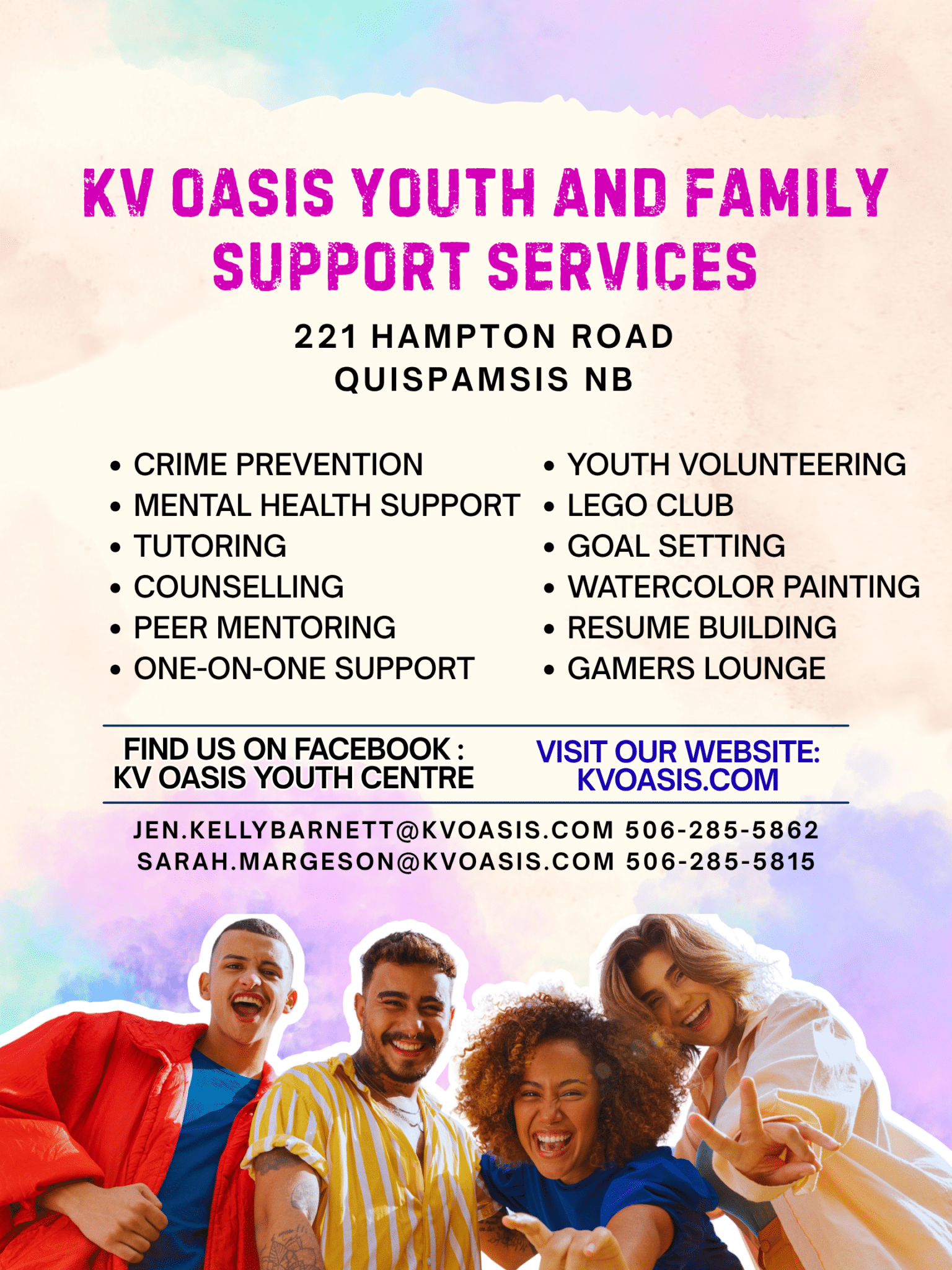 Purple and Yellow Modern Youth Empowerment Event Poster